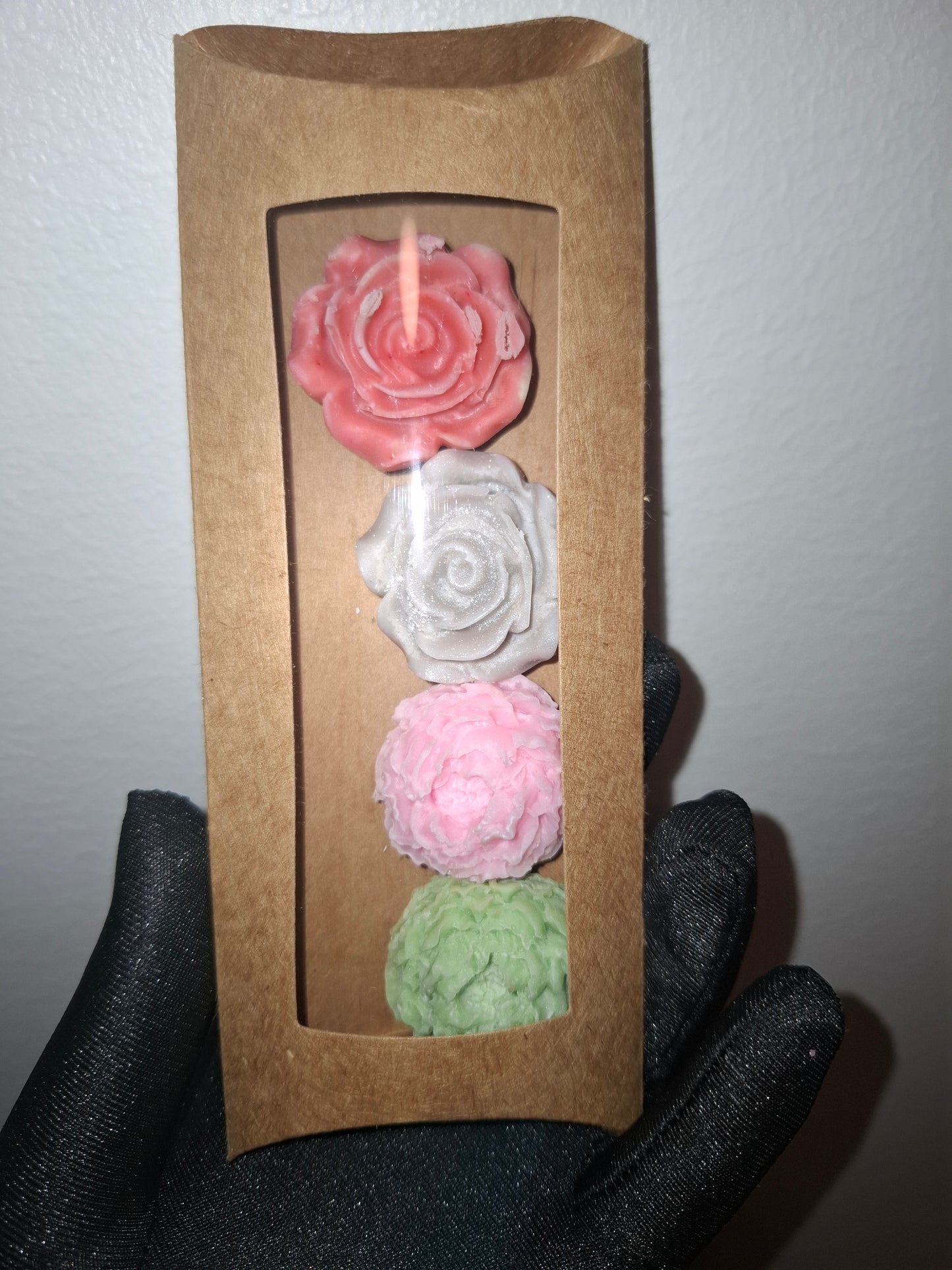 Flowers wax melt set of 4 pieces