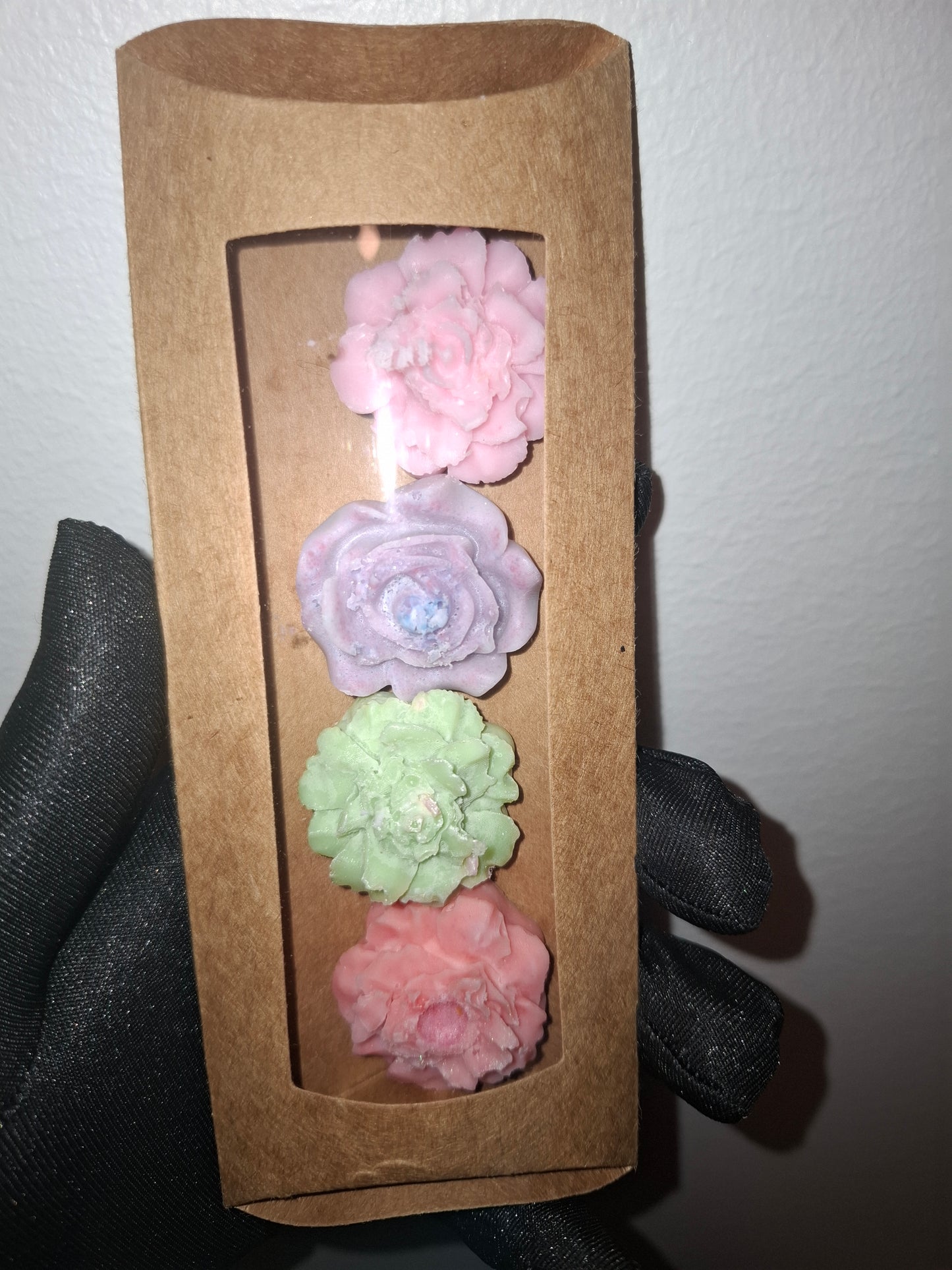 Flowers wax melt set of 4 pieces